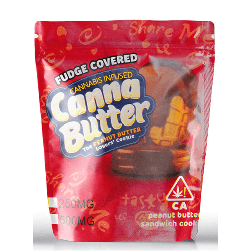 Canna Butter Fudge Peanut Butter Cookies (500mg THC)