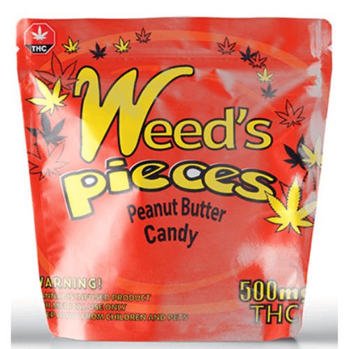 Weed's Pieces Peanut Butter Candy (500mg THC)