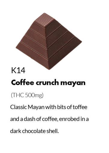 Coffee Crunch Mayan (500mg THC)