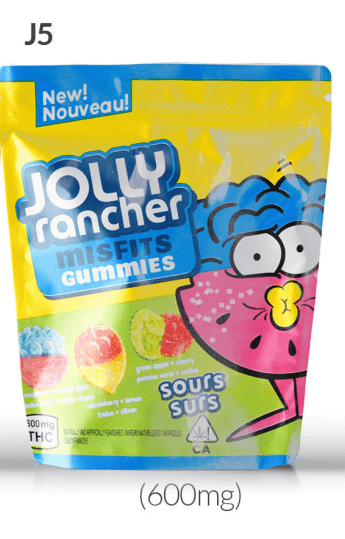 Jolly Rancher Misfits Sour Gummies (600mg THC)